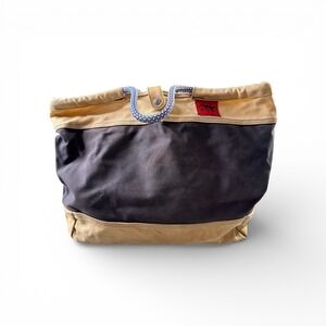 Mountain Khakis Jackson Hole Wyoming Canvas Market Tote Bag Rope Handles